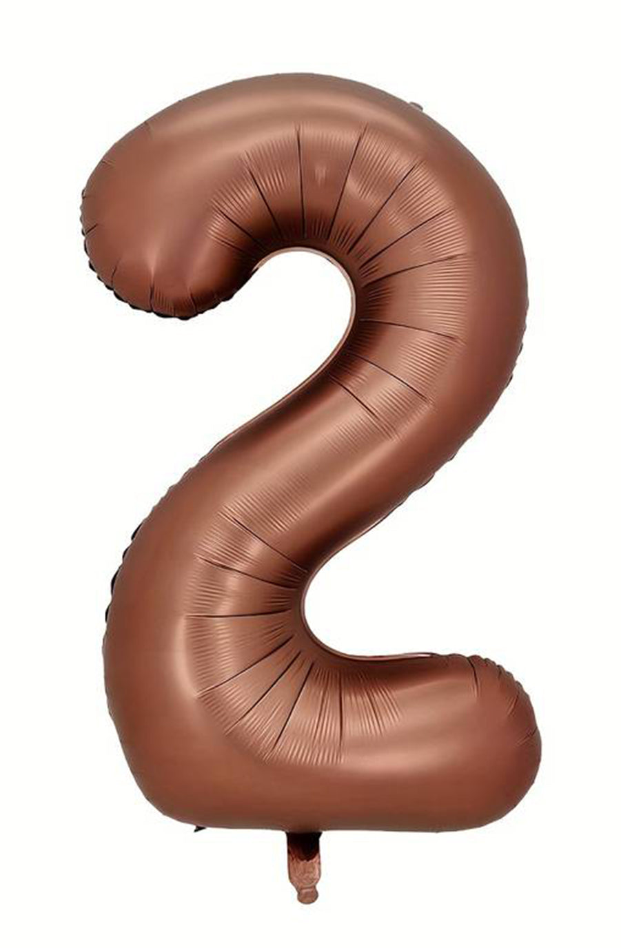 Jumbo Matte Chocolate Foil Number 2 Balloon 100cm