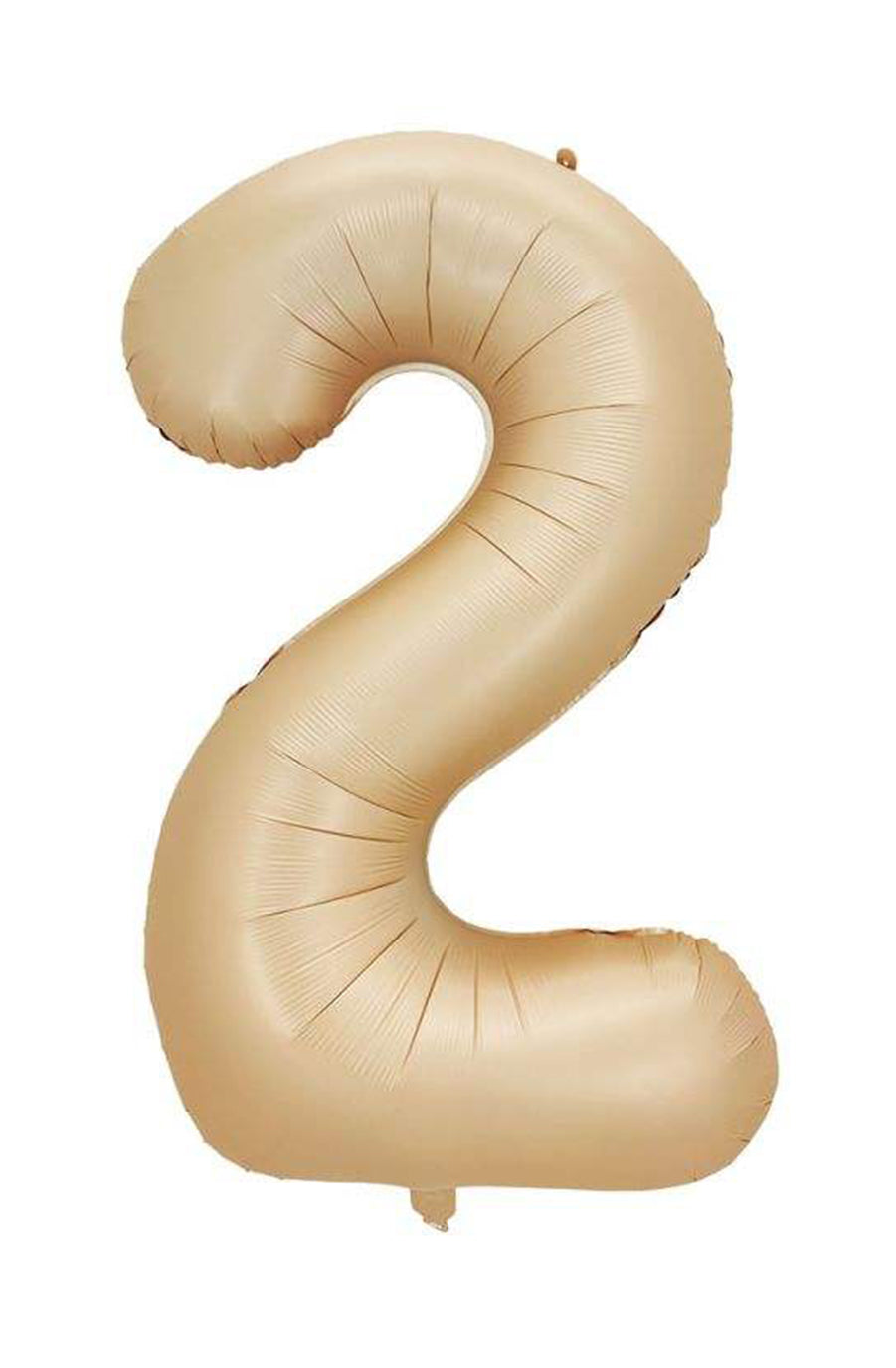 Jumbo Matte Caramel Foil Number 2 Balloon 100cm