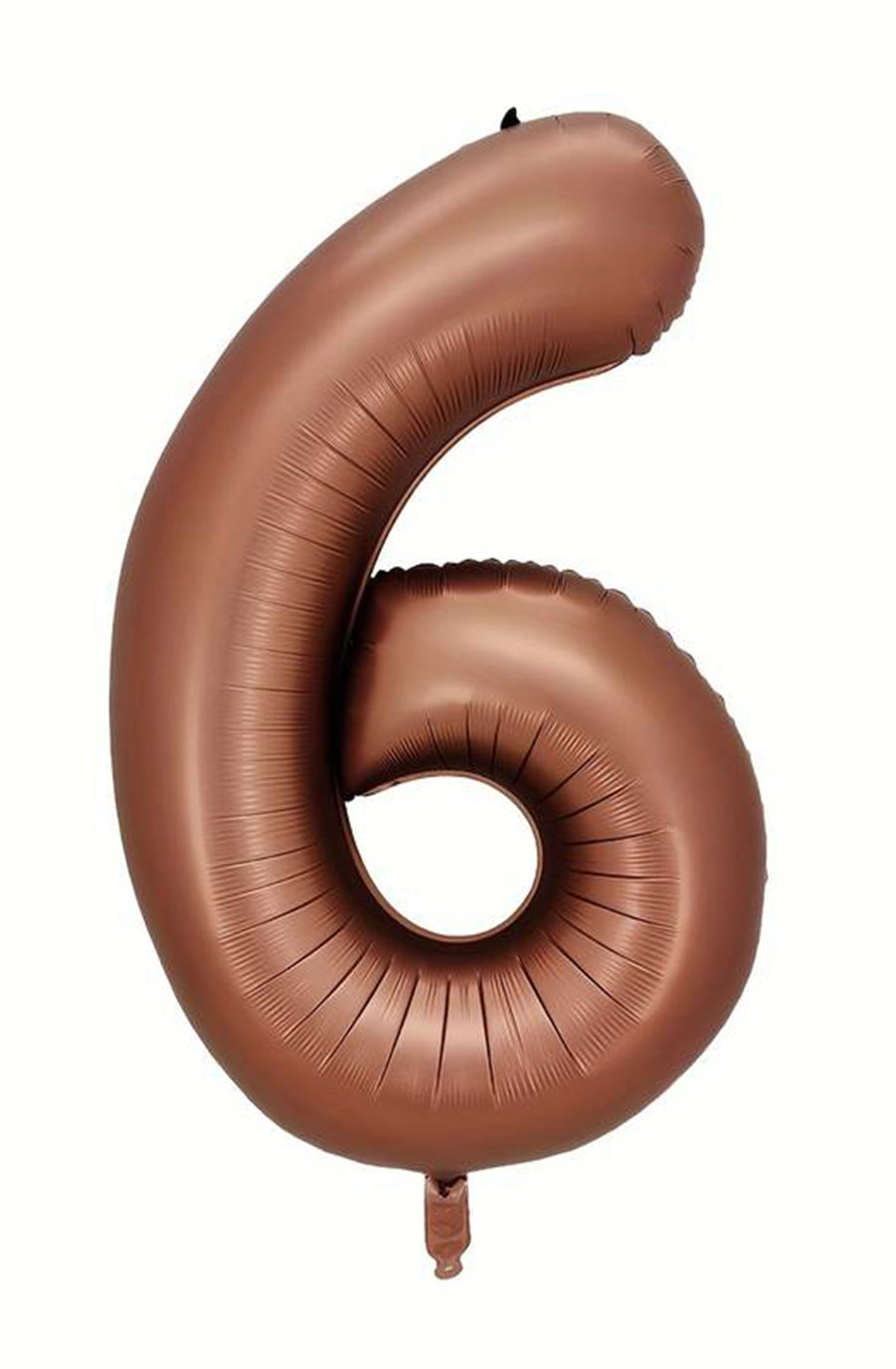 Jumbo Matte Chocolate Foil Number 6 Balloon 100cm