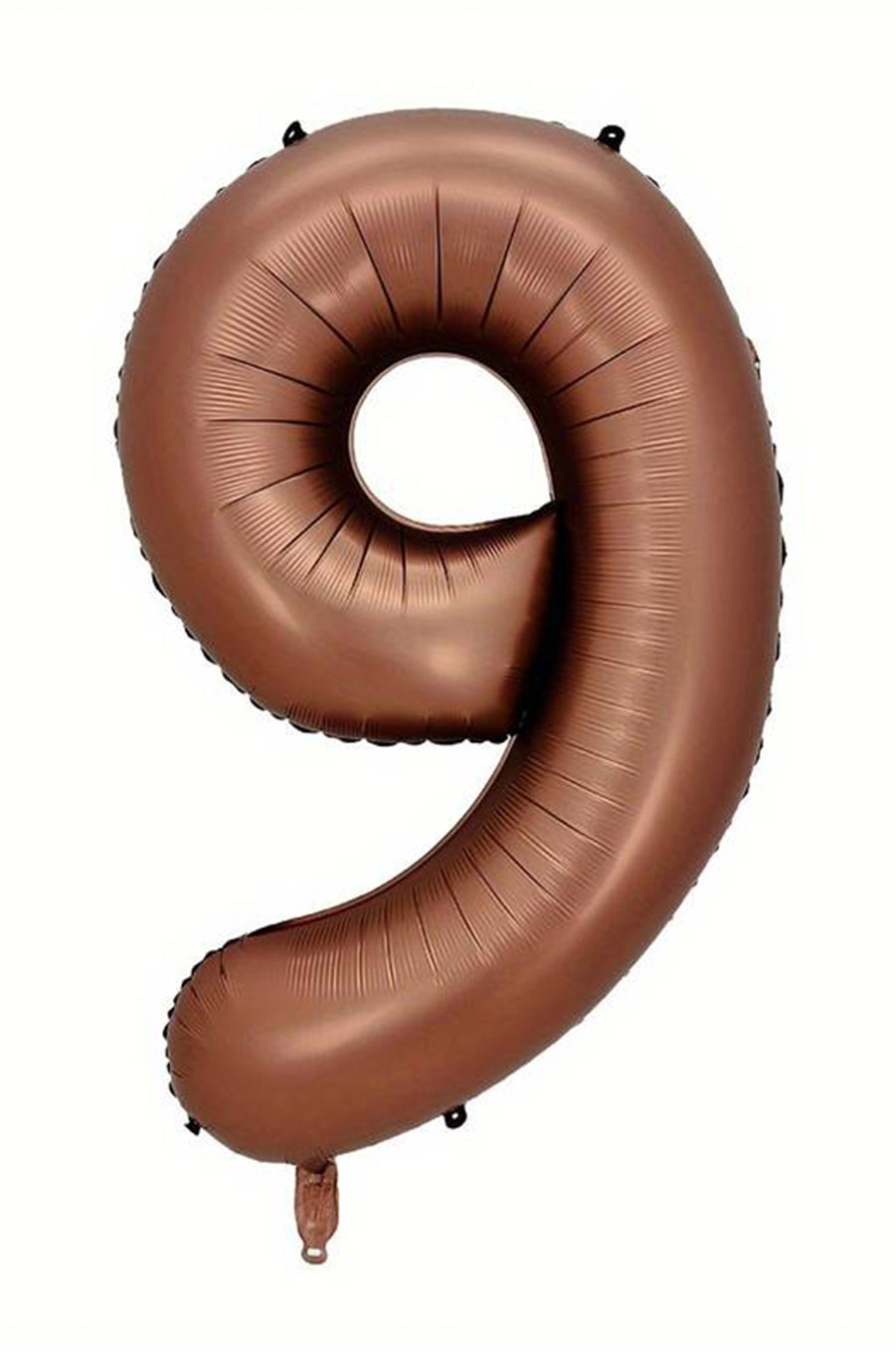 Jumbo Matte Chocolate Foil Number 9 Balloon 100cm