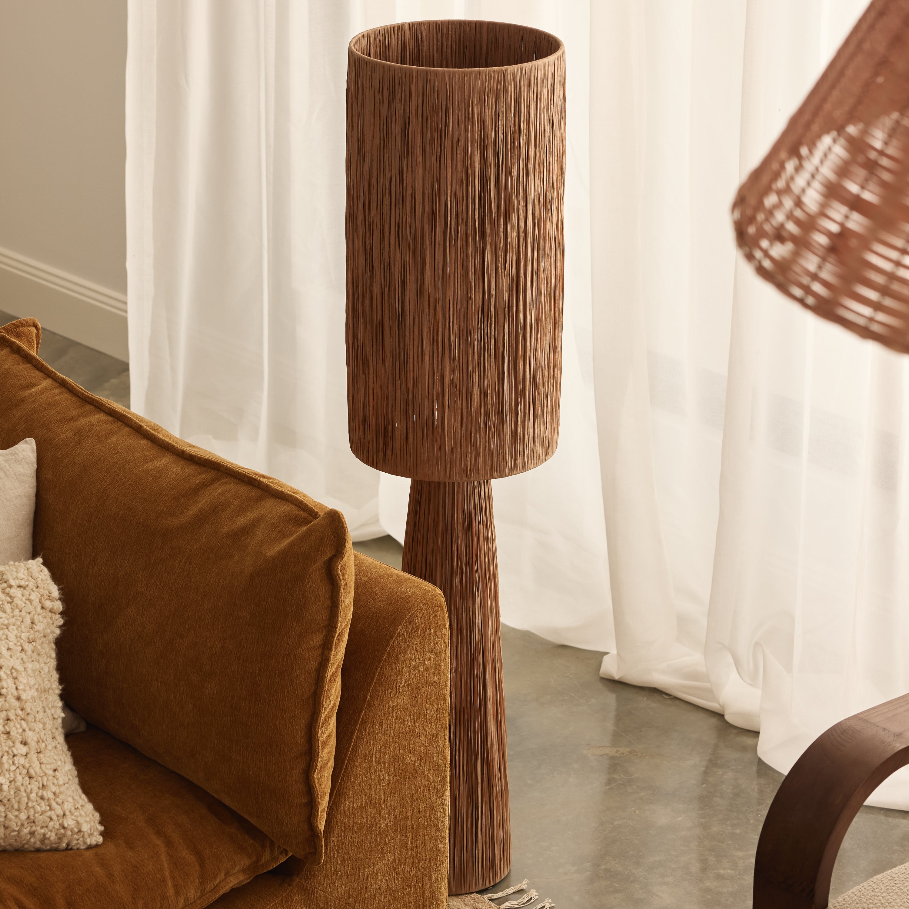 Cassia Floor Lamp, Terracotta