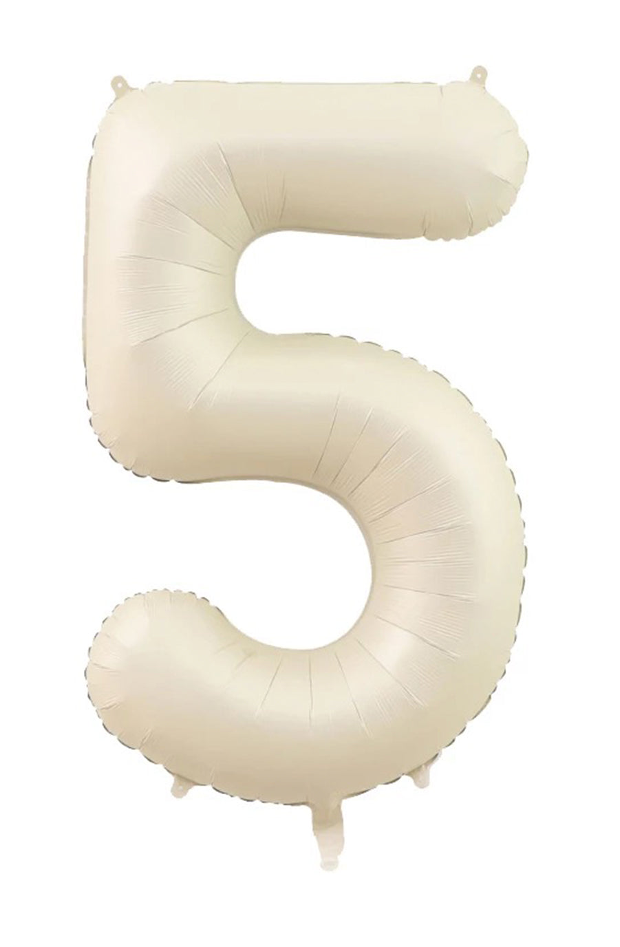 Jumbo Matte Cream Foil Number 5 Balloon 100cm