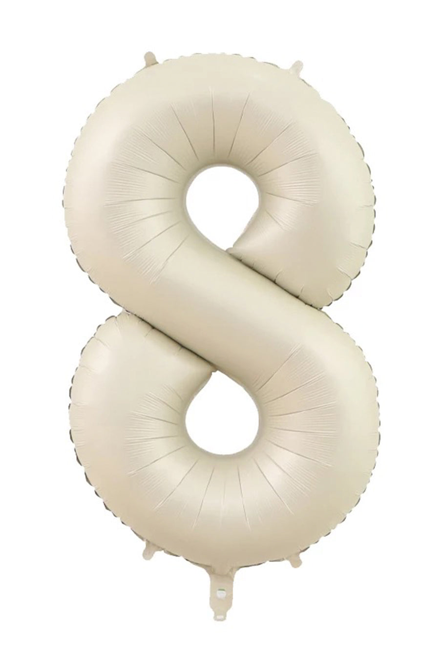 Jumbo Matte Cream Foil Number 8 Balloon 100cm