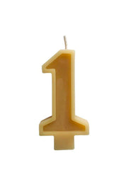 Australian Beeswax Number Candle, 1