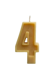 Australian Beeswax Number Candle, 4