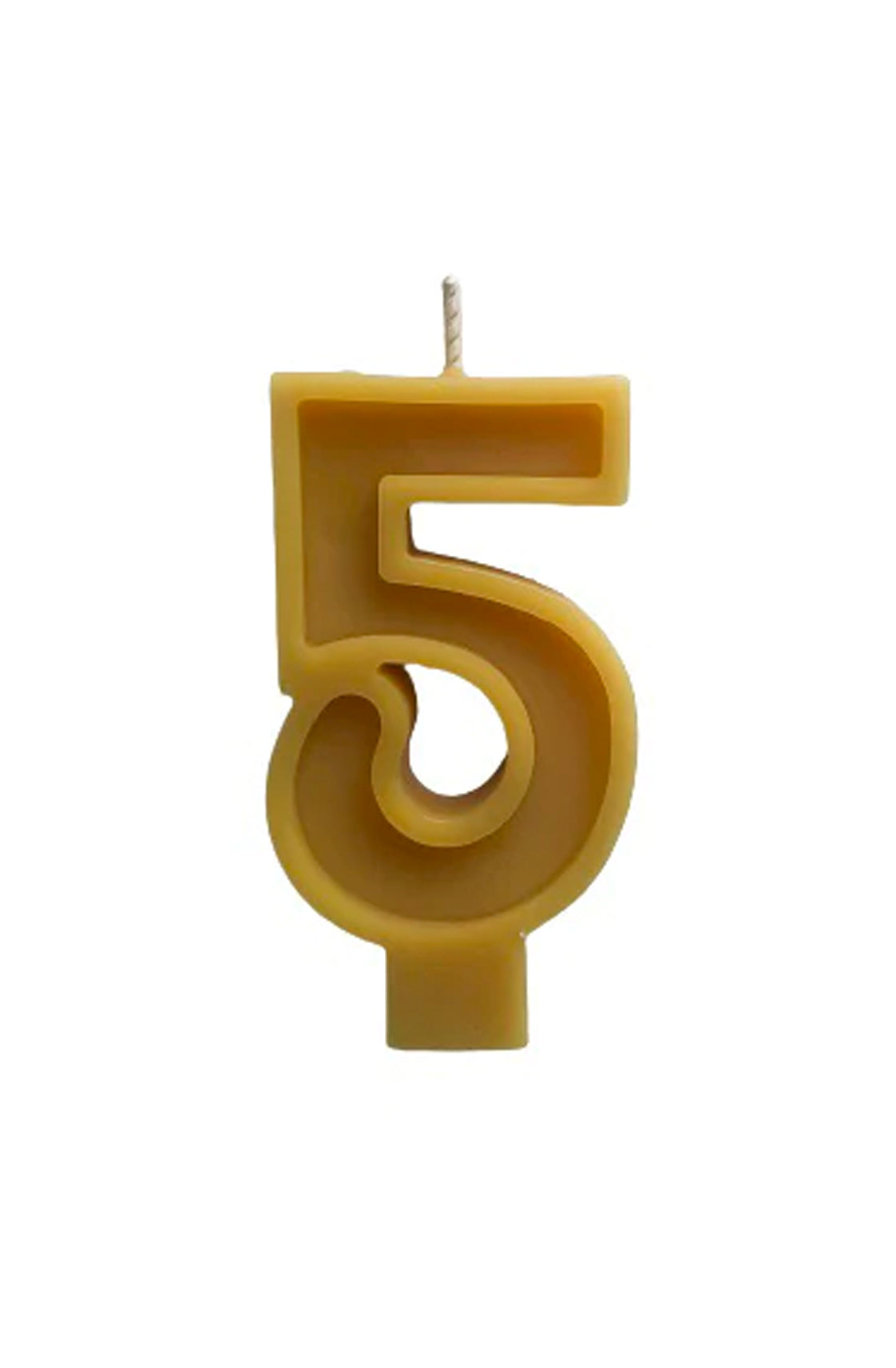 Australian Beeswax Number Candle, 5