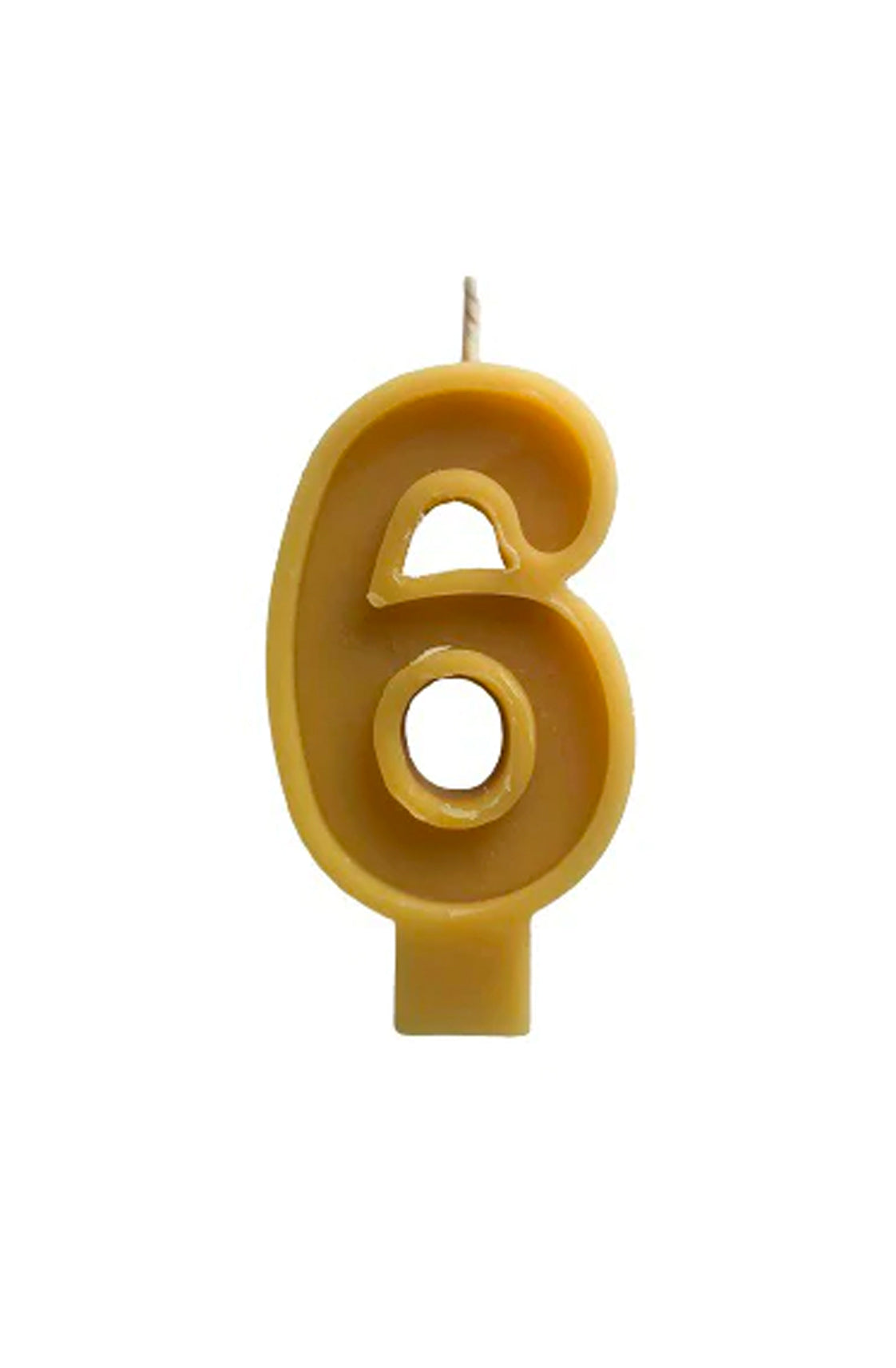 Australian Beeswax Number Candle, 6