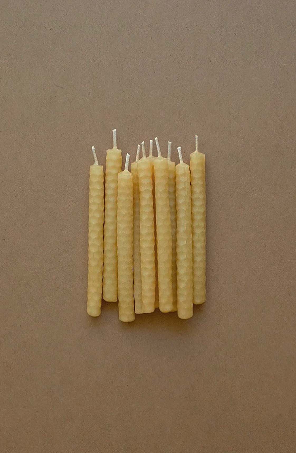 Australian Beeswax Birthday Candles Pack of 5
