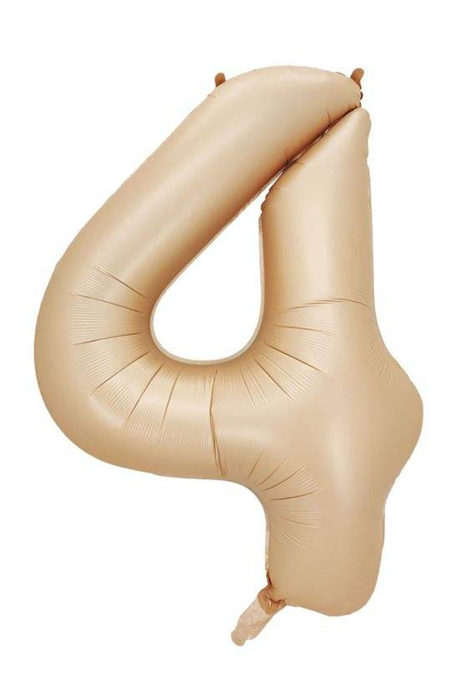 Jumbo Matte Caramel Foil Number 4 Balloon 100cm