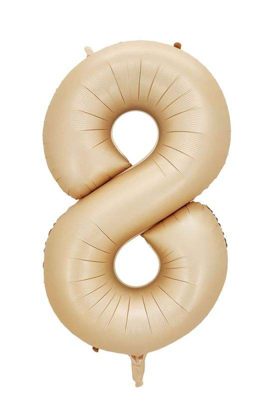 Jumbo Matte Caramel Foil Number 8 Balloon 100cm